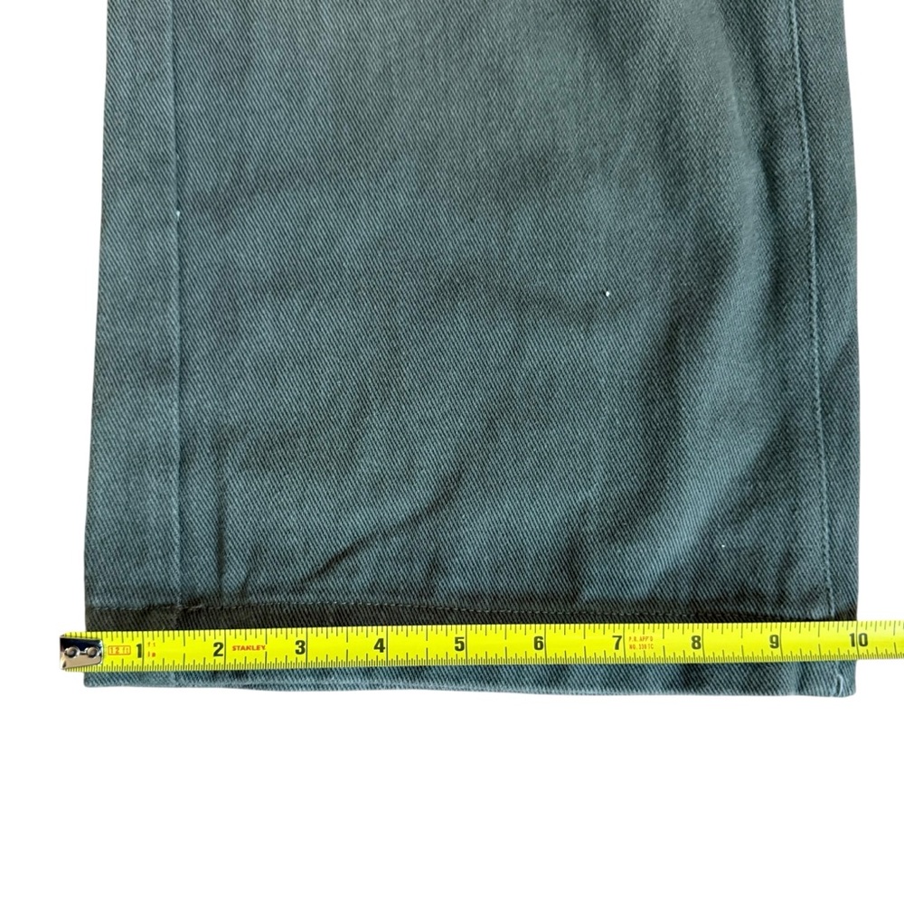 Papermoon Olive Green and Cream High Waisted Wide Leg Pants Women’s Small - Picture 7 of 7